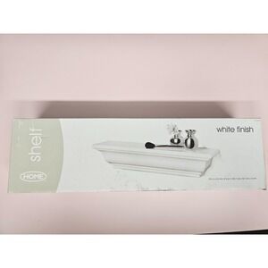 New White Crown Molding Shelf Floating Self By Home in‎ original packaging